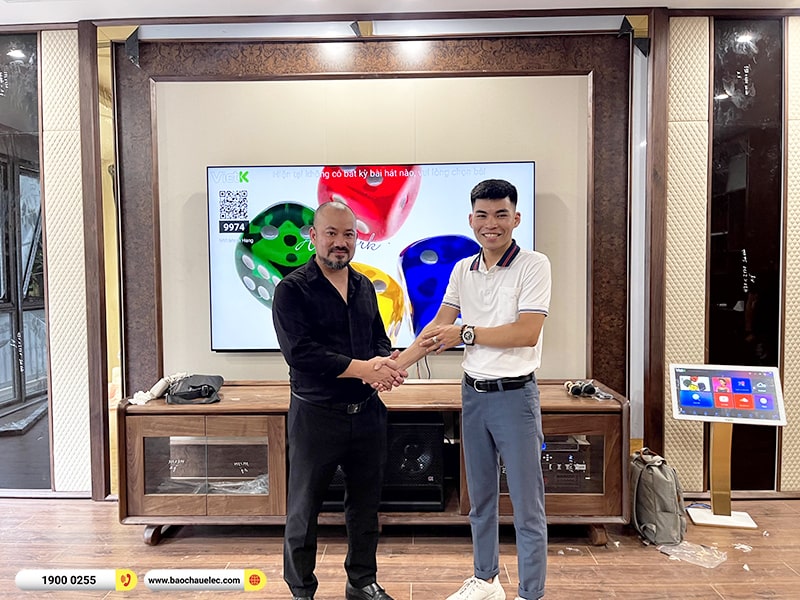 Lắp đặt d&agrave;n karaoke RCF 120tr cho anh &Yacute; tại H&agrave; Nội
