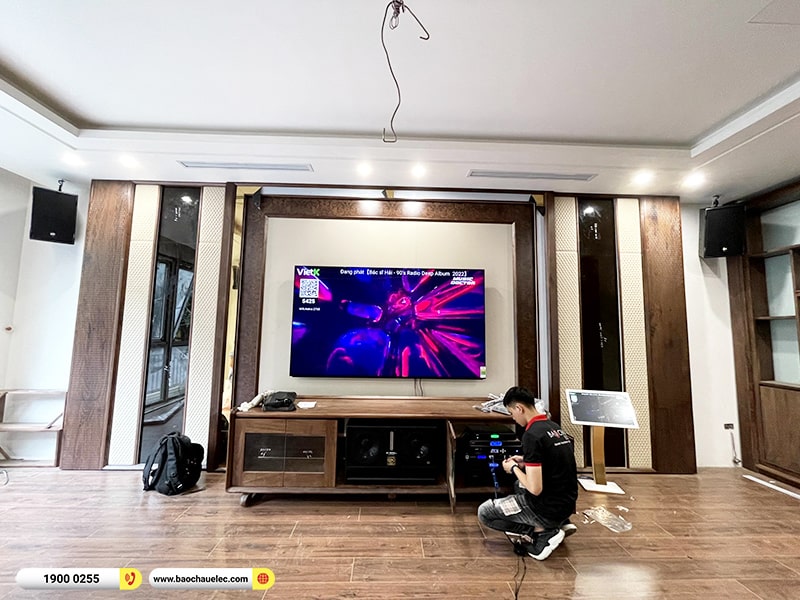 Lắp đặt d&agrave;n karaoke RCF 120tr cho anh &Yacute; tại H&agrave; Nội