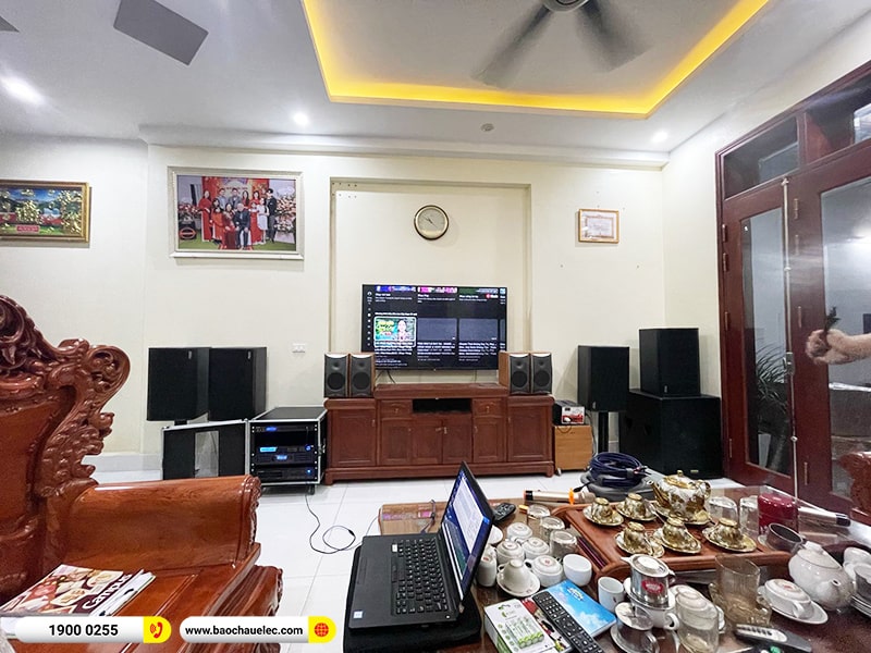 Lắp đặt dàn karaoke trị giá 78tr cho bác Chiến tại Hà Nội