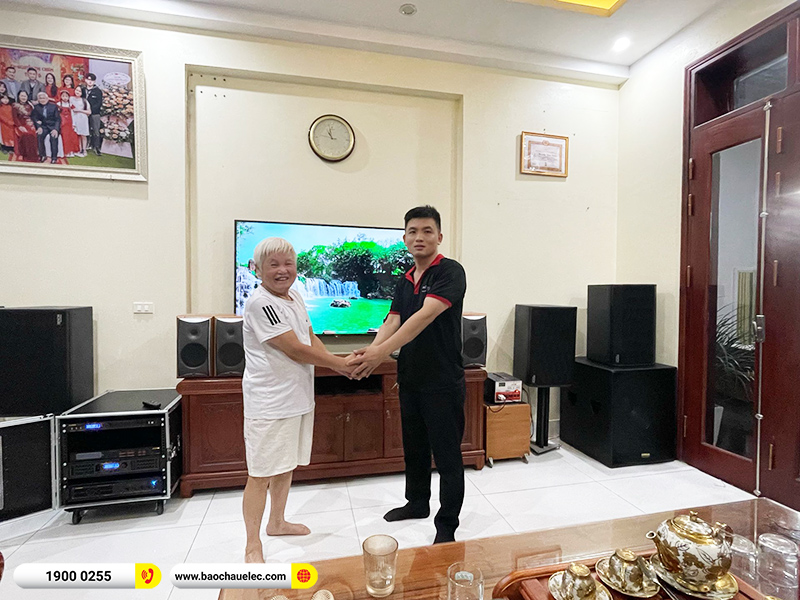Lắp đặt dàn karaoke trị giá 78tr cho bác Chiến tại Hà Nội