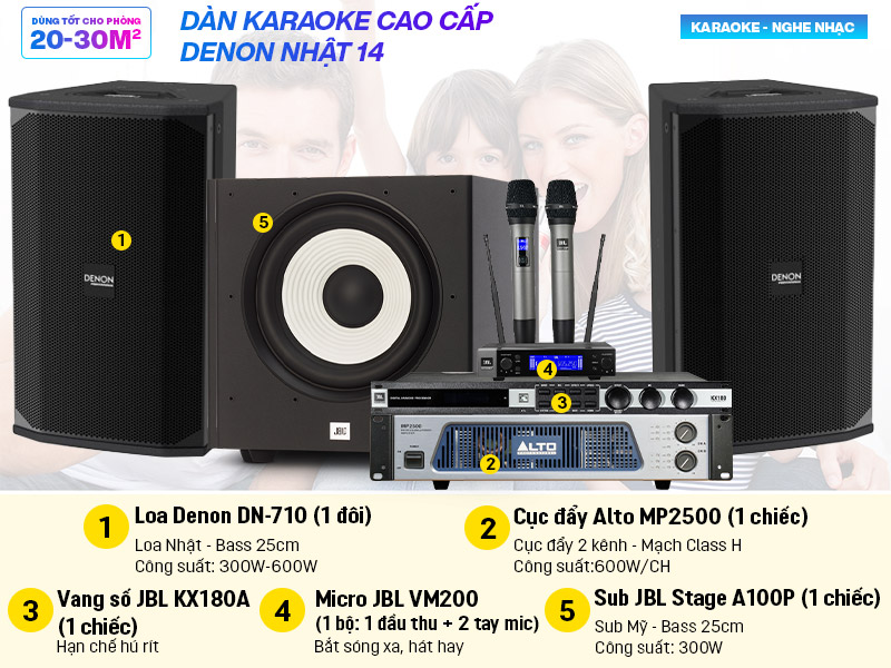 Dàn karaoke cao cấp Denon Nhật 14