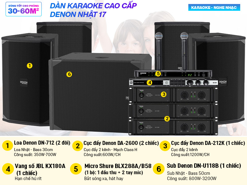 Dàn karaoke cao cấp Denon Nhật 17