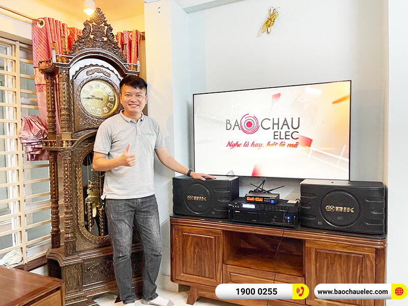 Lắp đặt dàn karaoke trị giá gần 20 triệu cho chị Hà tại Hà Nội