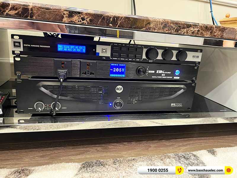 Lắp đặt dàn karaoke trị giá gần 100 triệu cho chị Hằng tại Hà Nội