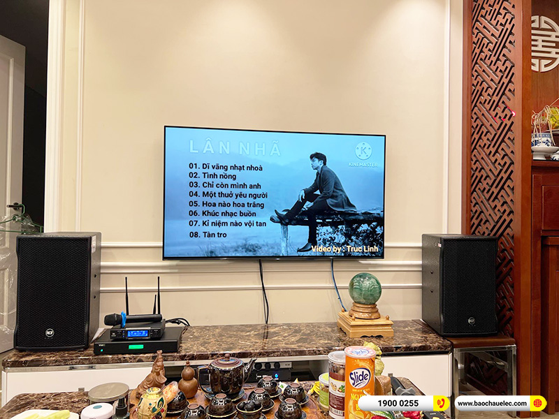 Lắp đặt dàn karaoke trị giá gần 100 triệu cho chị Hằng tại Hà Nội