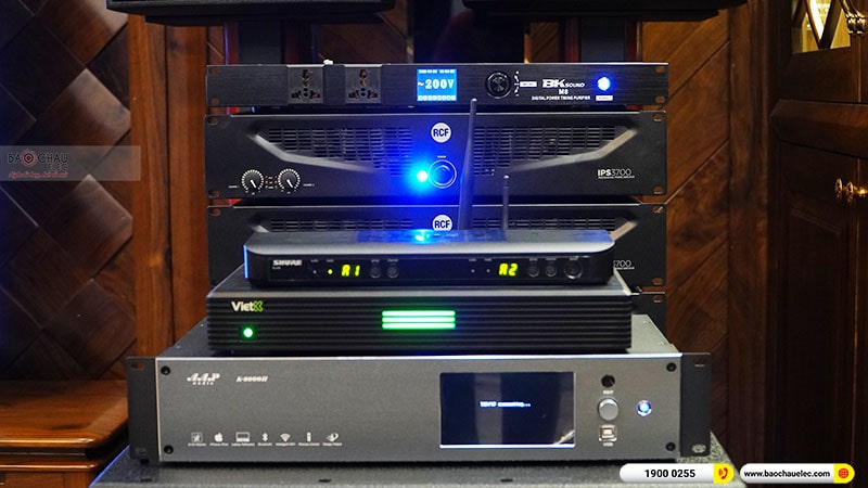 Lắp đặt dàn karaoke trị giá khoảng 360 triệu cho chị Hoa tại Thái Bình