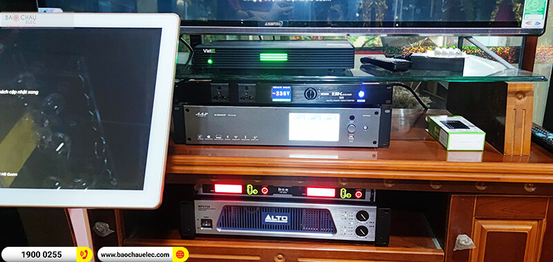 Lắp đặt dàn karaoke trị giá gần 100 triệu cho chị Hoa ở TPHCM