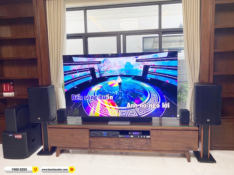 Lắp đặt dàn karaoke trị giá khoảng 100 triệu cho chị Hoa tại Thanh Hóa