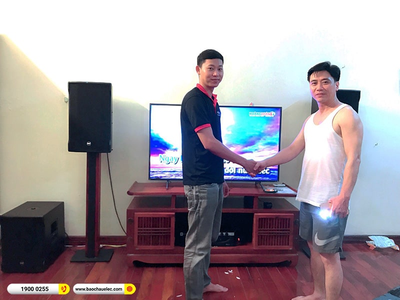 Lắp đặt d&agrave;n karaoke RCF 120tr cho chị Huệ tại Nam Định