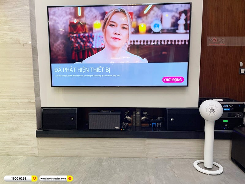 Lắp đặt dàn karaoke trị giá hơn 120 triệu cho chị Huệ tại Hà Nội