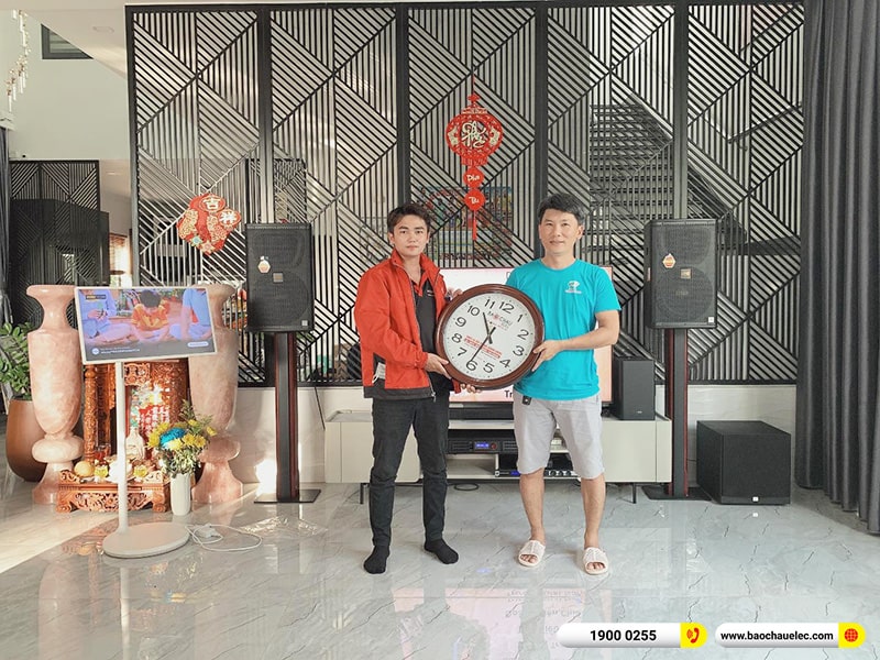 Lắp đặt d&agrave;n karaoke trị gi&aacute; gần 70 triệu cho chị Nhung tại Cần Thơ