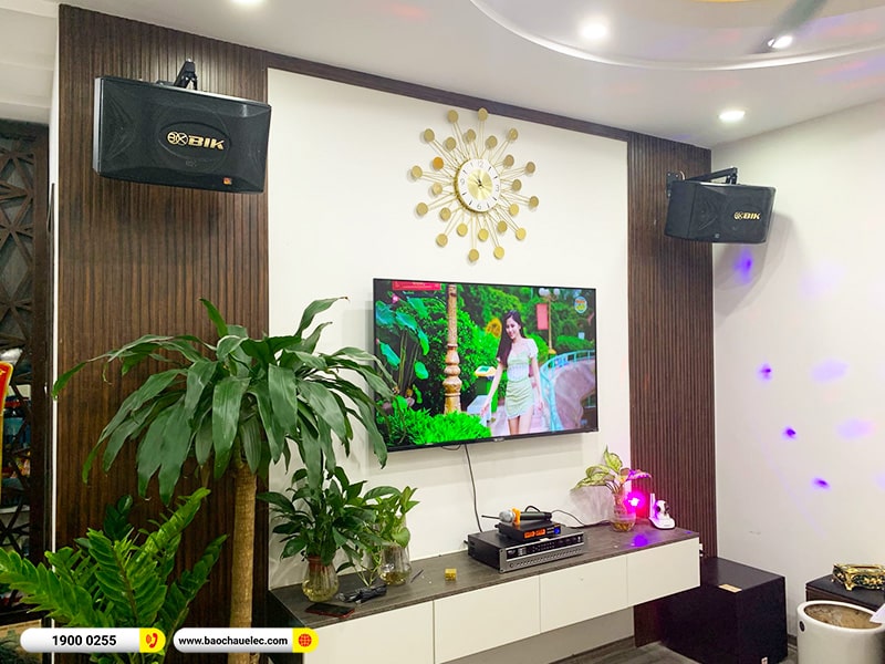 Lắp đặt dàn karaoke trị giá khoảng 20 triệu cho chị Thư tại Hà Nội
