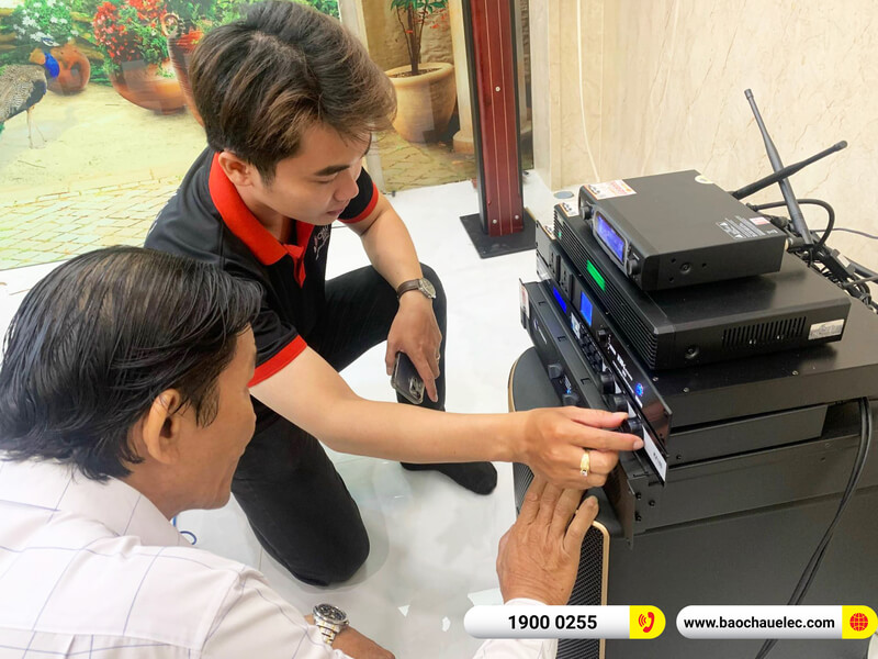 Lắp đặt dàn karaoke JBL 98tr cho chị Trang ở Cần Thơ
