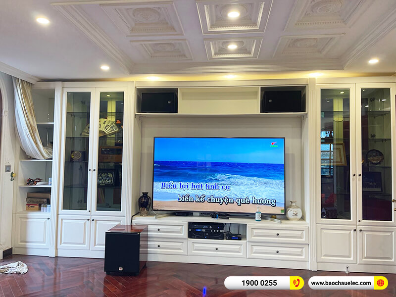 Lắp đặt dàn karaoke trị giá hơn 100 triệu đồng cho chị Xuyến ở Hà Nội