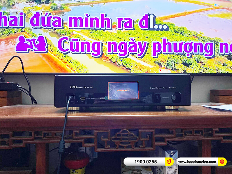 Lắp đặt dàn karaoke trị giá gần 25 triệu cho chú Ánh tại Hà Nội