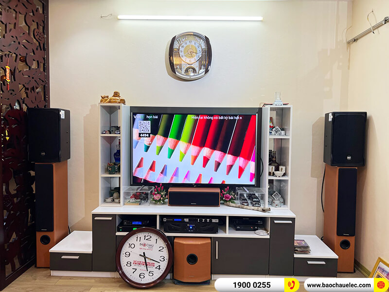 Lắp đặt dàn karaoke trị giá hơn 70 triệu cho chú Hưng ở Hà Nội