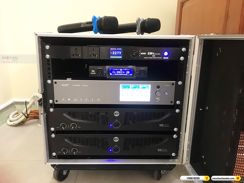 Lắp đặt d&agrave;n karaoke trị gi&aacute; hơn 150 triệu cho ch&uacute; &Uacute;t tại Hải Ph&ograve;ng