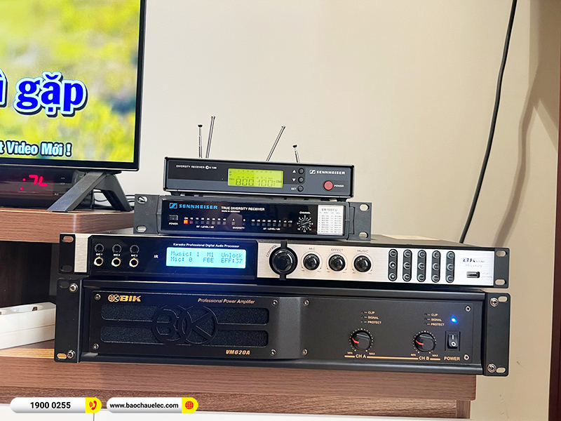 Lắp đặt dàn karaoke trị giá gần 60 triệu cho chú Vỹ tại Hà Nội