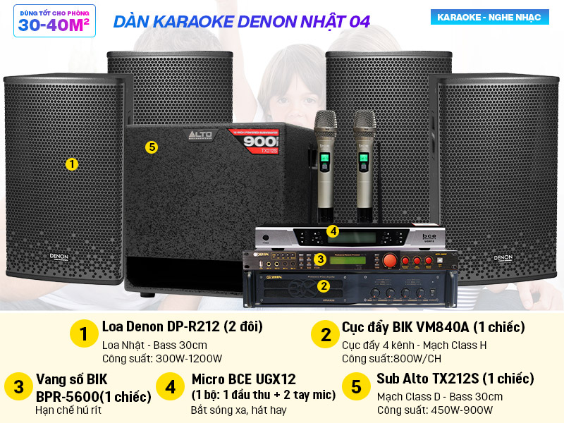 dàn karaoke Denon Nhật 04