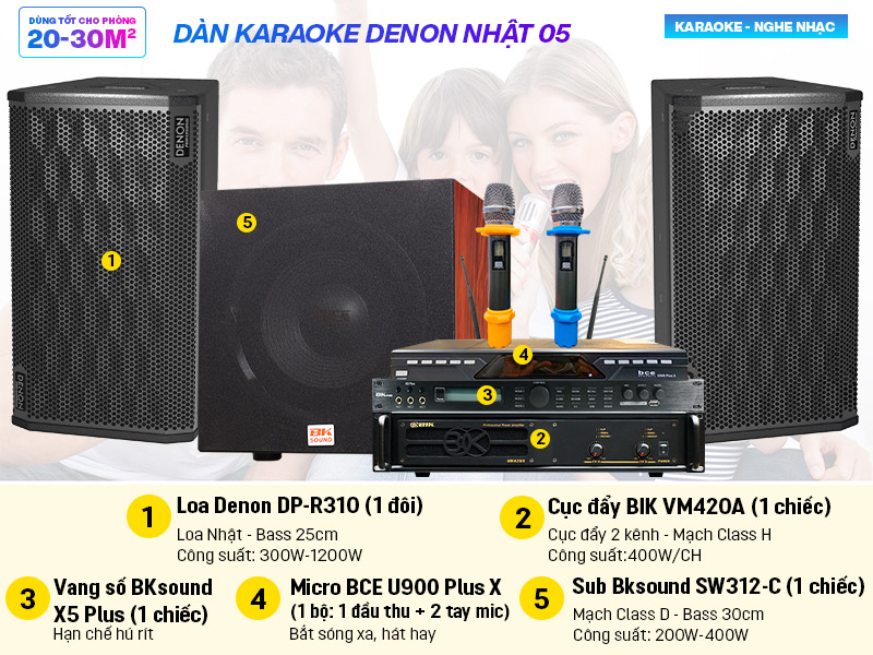 dàn karaoke Denon Nhật 05