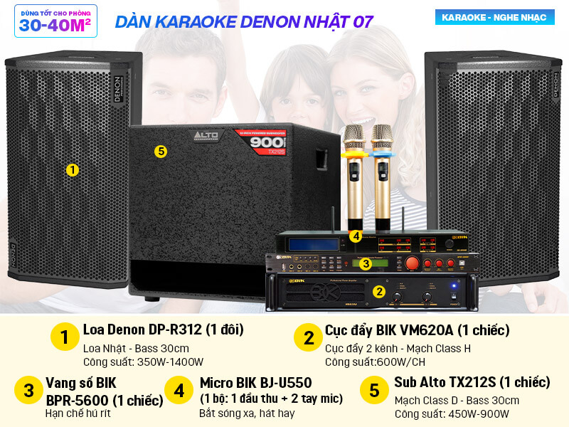 Dàn karaoke Denon Nhật 07