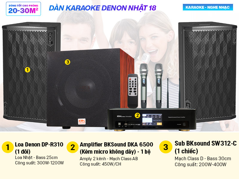 Dàn karaoke Denon Nhật 18