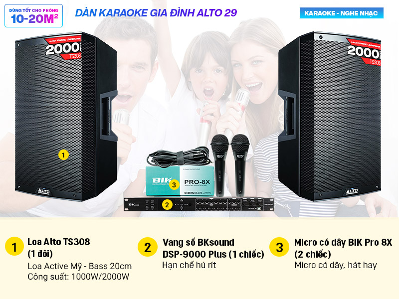 Dàn karaoke gia đình Alto 29