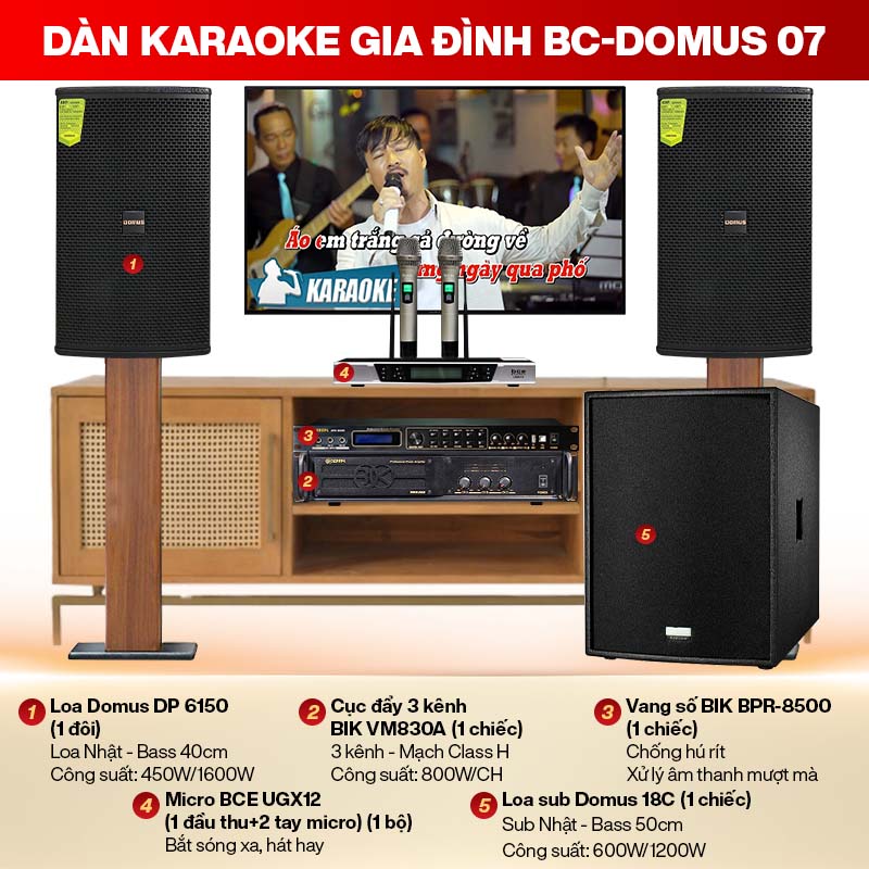 Dàn karaoke gia đình BC-Domus 07