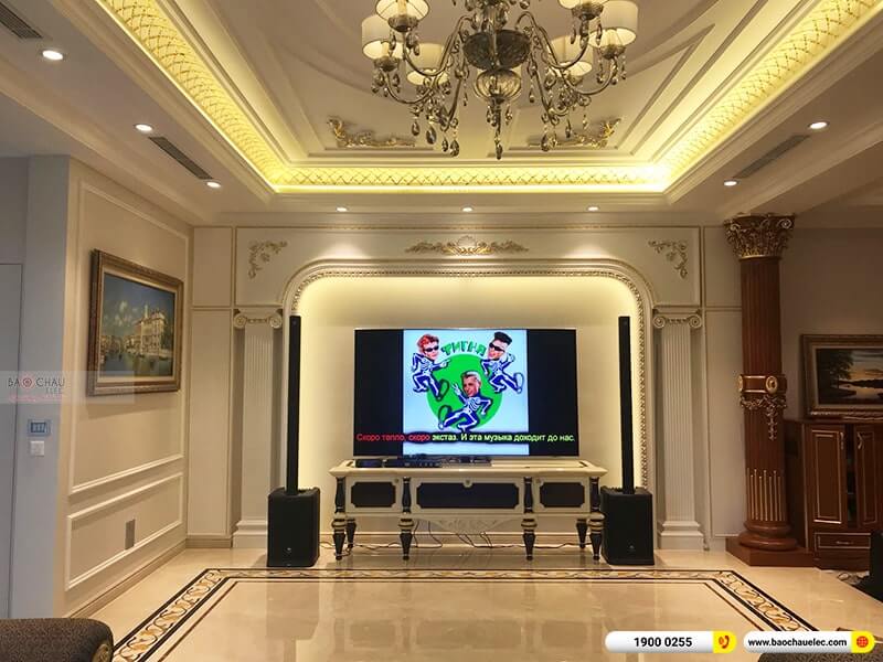 Lắp đặt dàn karaoke trị giá khoảng 100 triệu cho chị Hà tại Hải Phòng