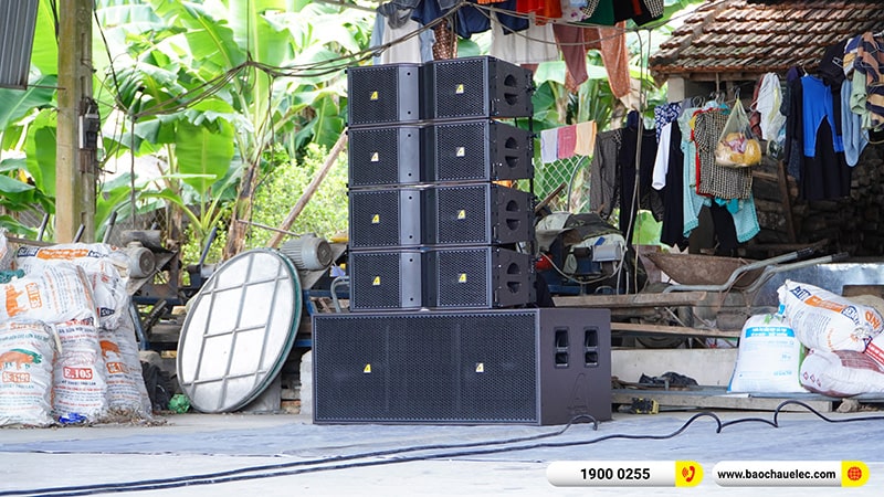 Lắp đặt d&agrave;n Line Array Actpro trị gi&aacute; hơn 180 triệu cho anh Thảo tại Nghệ An