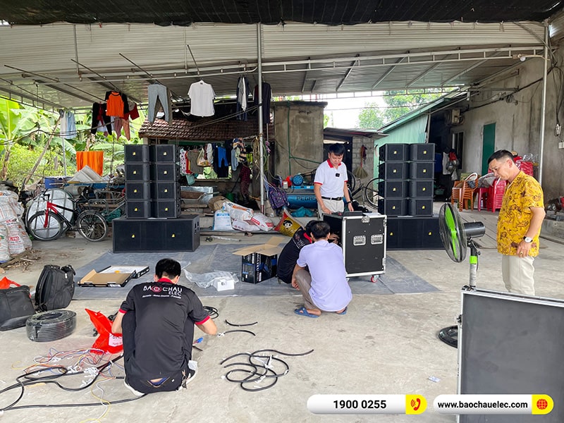 Lắp đặt d&agrave;n Line Array Actpro trị gi&aacute; hơn 180 triệu cho anh Thảo tại Nghệ An