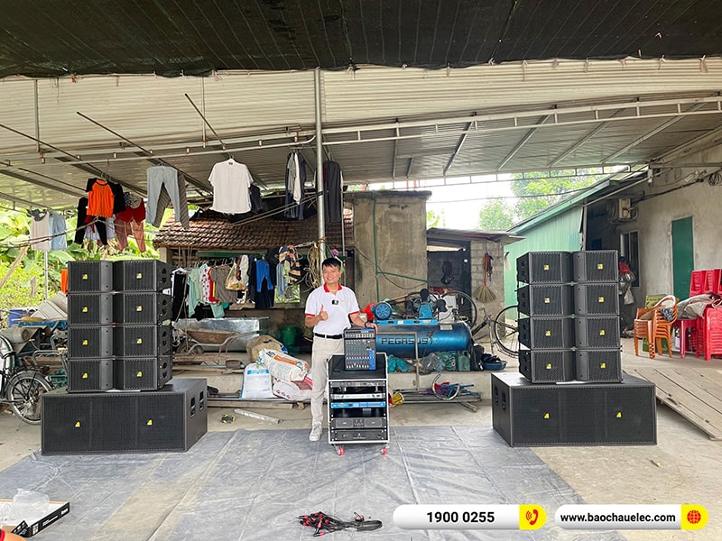 Lắp đặt d&agrave;n Line Array Actpro trị gi&aacute; hơn 180 triệu cho anh Thảo tại Nghệ An