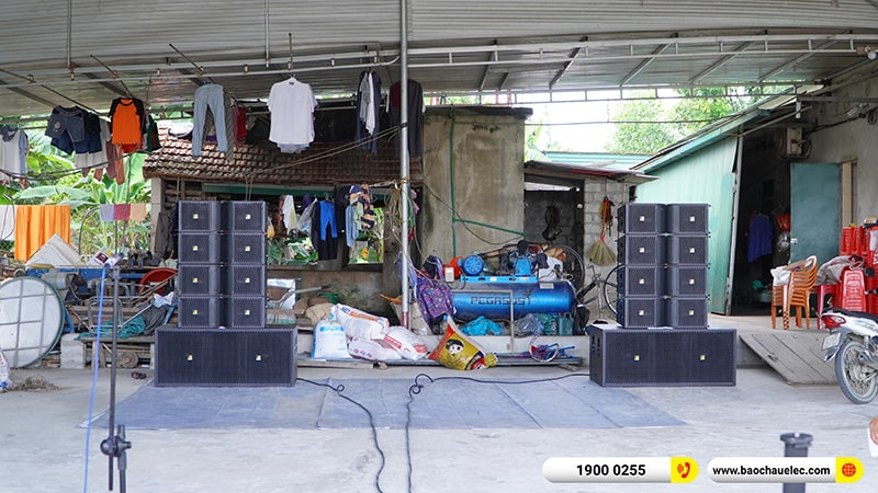 Lắp đặt d&agrave;n Line Array Actpro trị gi&aacute; hơn 180 triệu cho anh Thảo tại Nghệ An