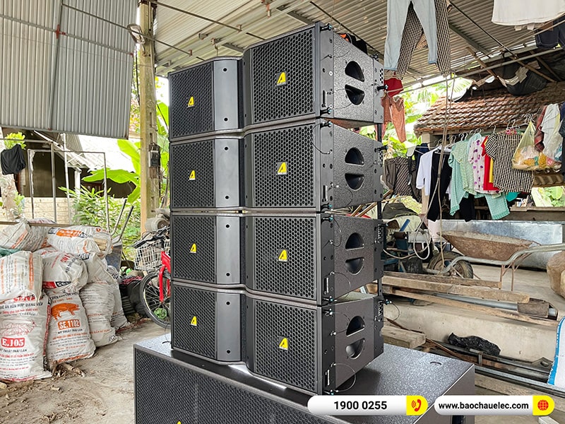 Lắp đặt d&agrave;n Line Array Actpro trị gi&aacute; hơn 180 triệu cho anh Thảo tại Nghệ An