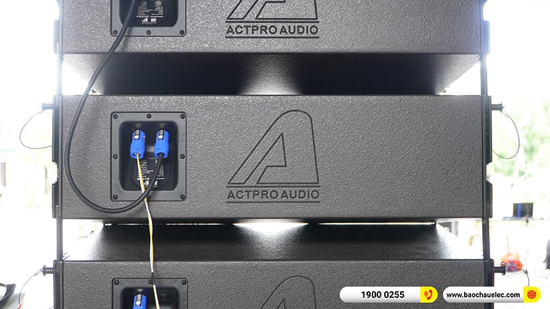Lắp đặt d&agrave;n Line Array Actpro trị gi&aacute; hơn 180 triệu cho anh Thảo tại Nghệ An