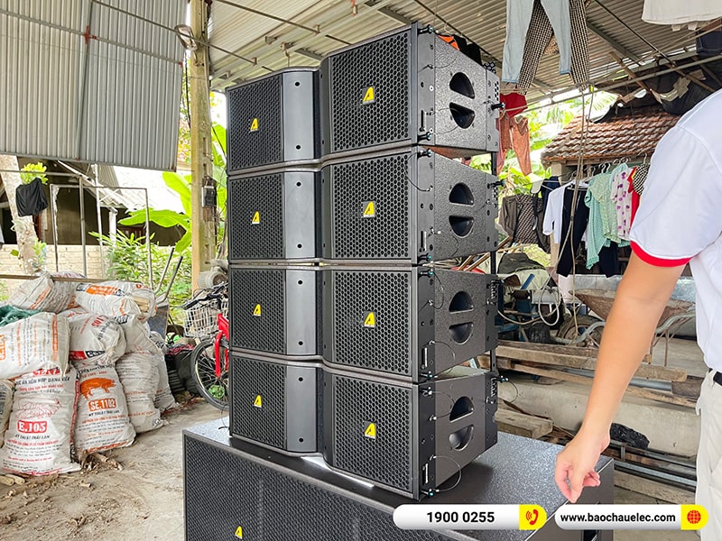 Lắp đặt d&agrave;n Line Array Actpro trị gi&aacute; hơn 180 triệu cho anh Thảo tại Nghệ An