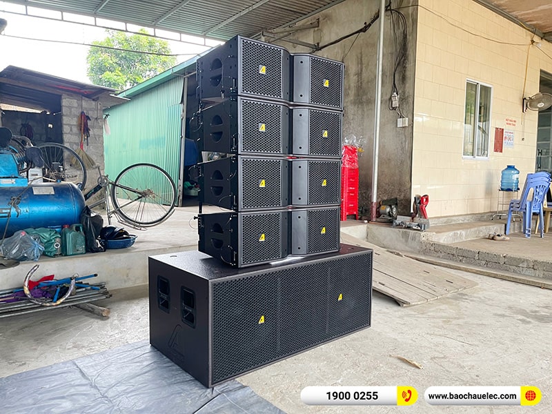 Lắp đặt d&agrave;n Line Array Actpro trị gi&aacute; hơn 180 triệu cho anh Thảo tại Nghệ An