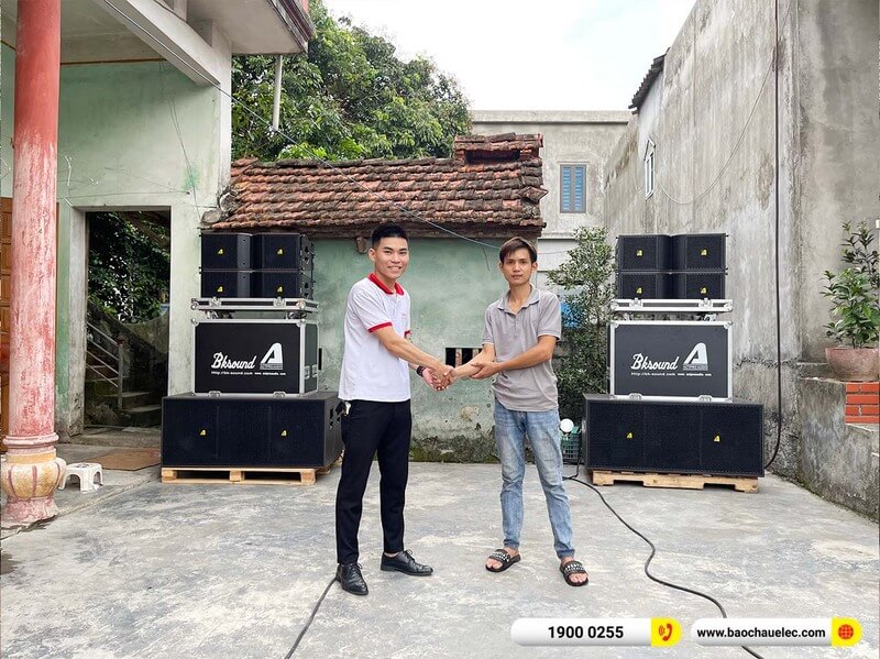 Lắp đặt dàn Line Array Actpro trị giá gần 130 triệu cho anh Hoàn ở Hà Nam