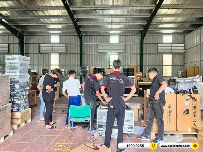 Lắp đặt dàn Line Array Actpro trị giá gần 130 triệu cho anh Hoàn ở Hà Nam