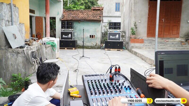 Lắp đặt dàn Line Array Actpro trị giá gần 130 triệu cho anh Hoàn ở Hà Nam