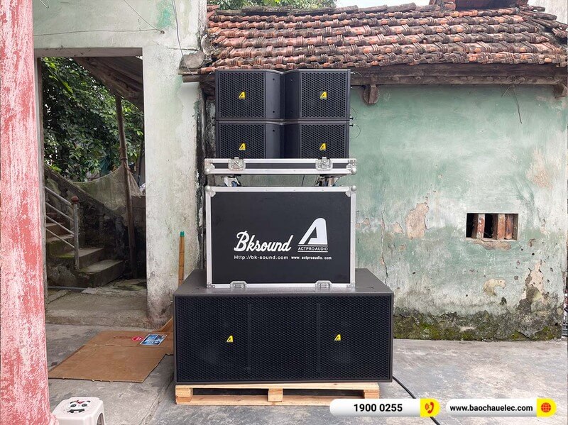 Lắp đặt dàn Line Array Actpro trị giá gần 130 triệu cho anh Hoàn ở Hà Nam