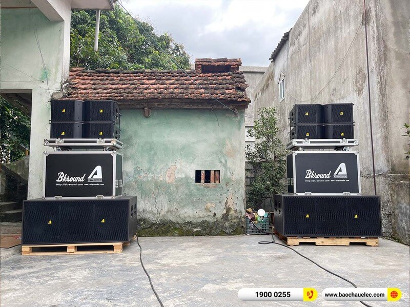 Lắp đặt dàn Line Array Actpro trị giá gần 130 triệu cho anh Hoàn ở Hà Nam