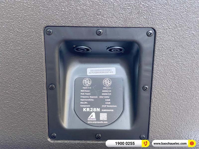 Lắp đặt dàn Line Array Actpro 180tr cho anh Thanh ở Sơn La