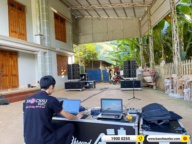 Lắp đặt dàn Line Array Actpro 180tr cho anh Thanh ở Sơn La