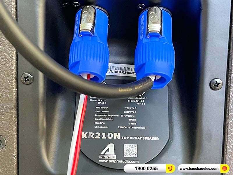 Lắp đặt dàn Line Array Actpro 180tr cho anh Thanh ở Sơn La