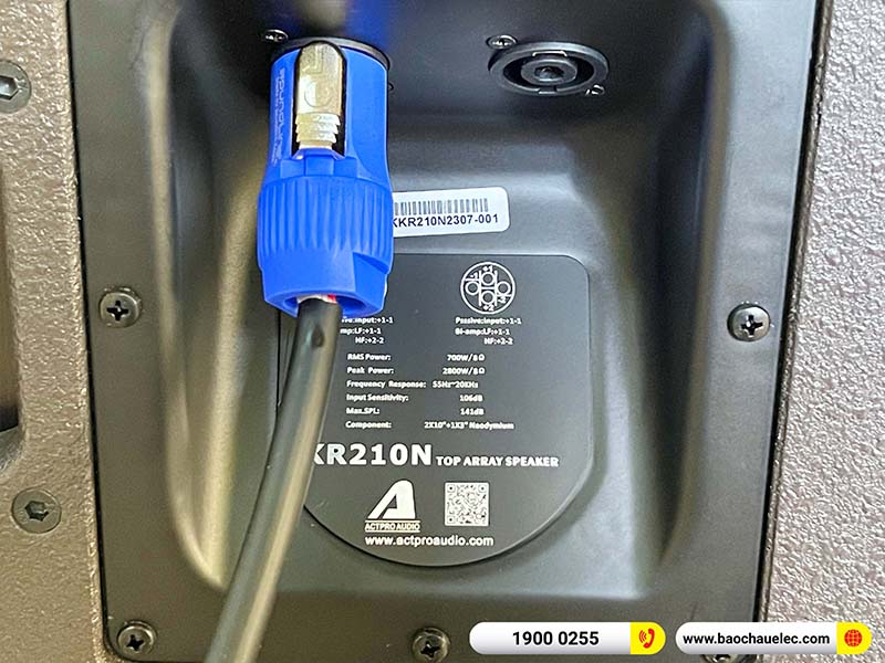 Lắp đặt dàn Line Array Actpro 180tr cho anh Thanh ở Sơn La