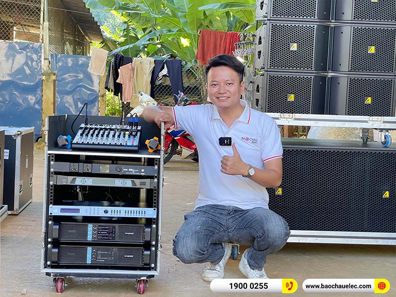 Lắp đặt dàn Line Array Actpro 180tr cho anh Thanh ở Sơn La