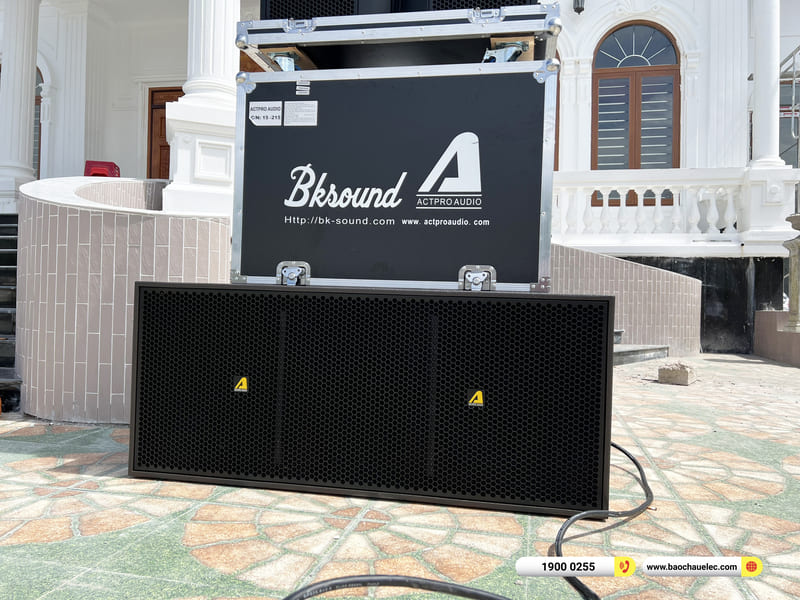 Lắp đặt dàn Line Array Actpro sự kiện, đám cưới hơn 175tr cho anh Phú ở Kiên Giang