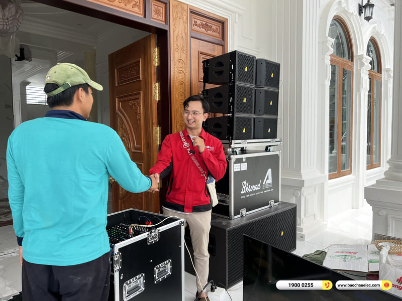 Lắp đặt dàn Line Array Actpro sự kiện, đám cưới hơn 175tr cho anh Phú ở Kiên Giang