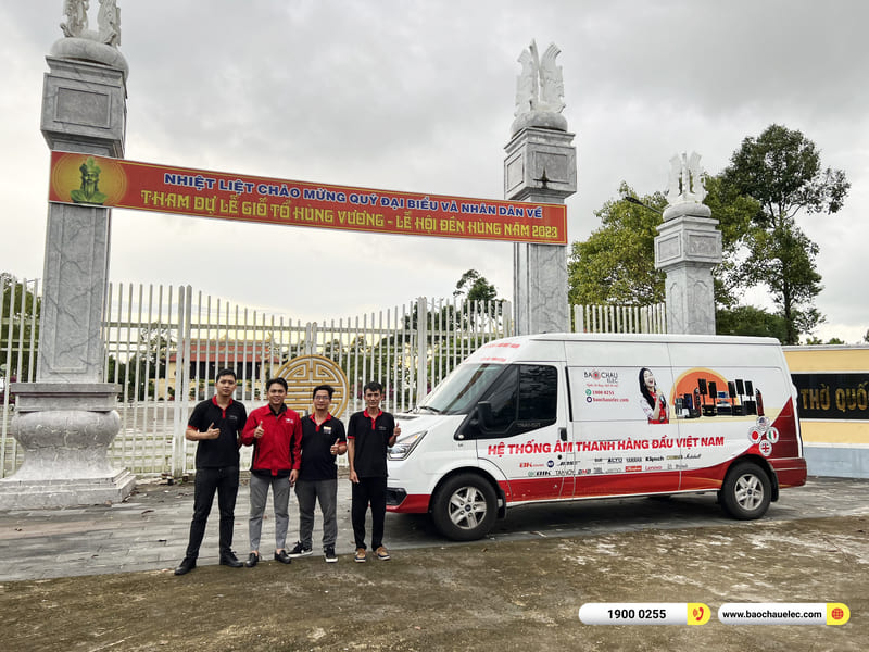 Lắp đặt dàn Line Array Actpro sự kiện, đám cưới hơn 175tr cho anh Phú ở Kiên Giang